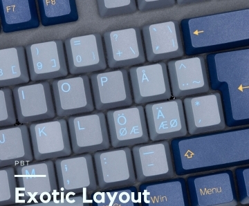 TAI-HAO Exotic Layout Keycaps