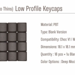 tht-taihao-low-profile-keycaps-pbt-hygge-MX-Switches-Chocv1